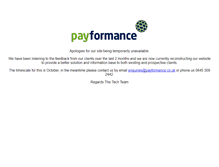 Tablet Screenshot of payformance.co.uk